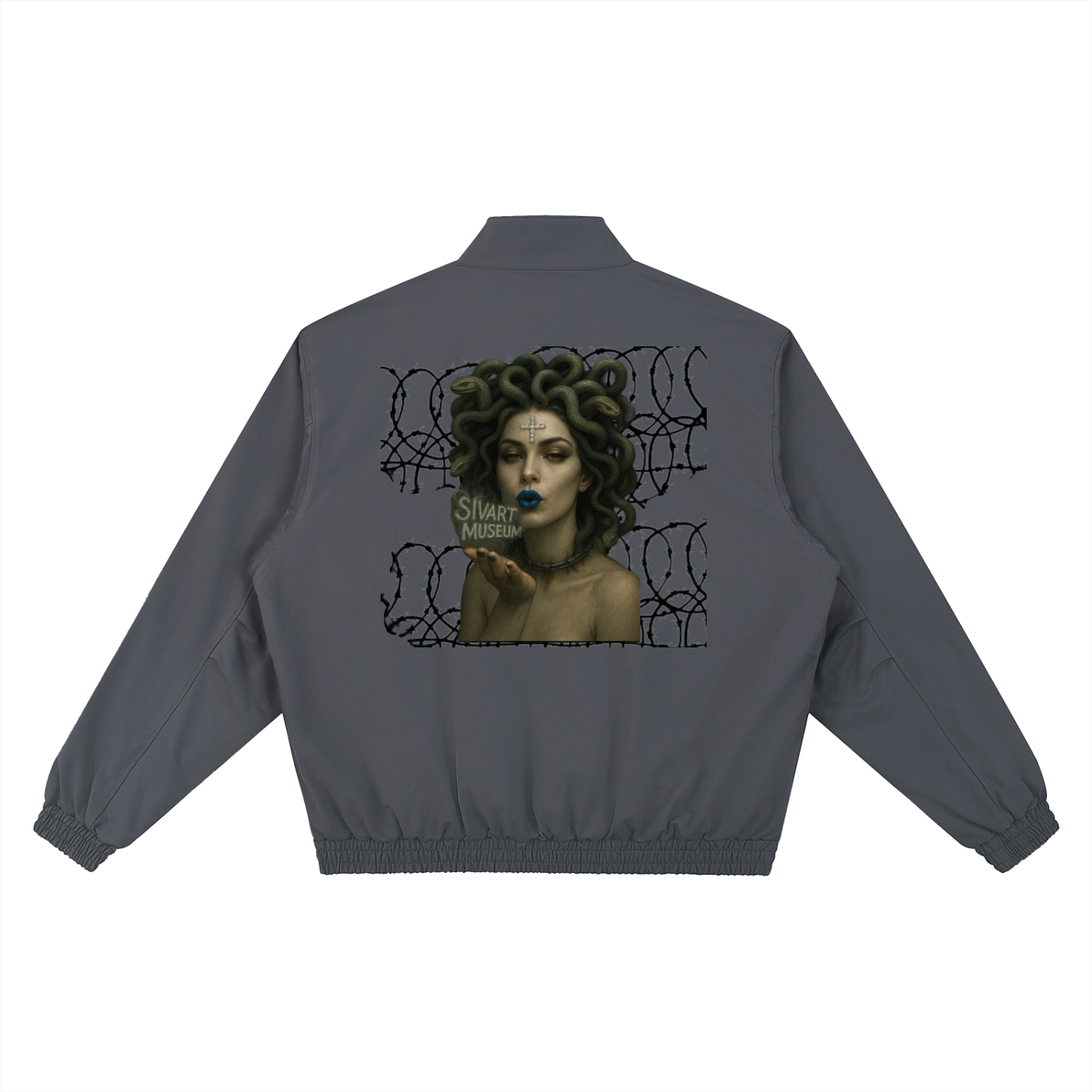 Sivart Museum Stand Collar Bomber Jacket