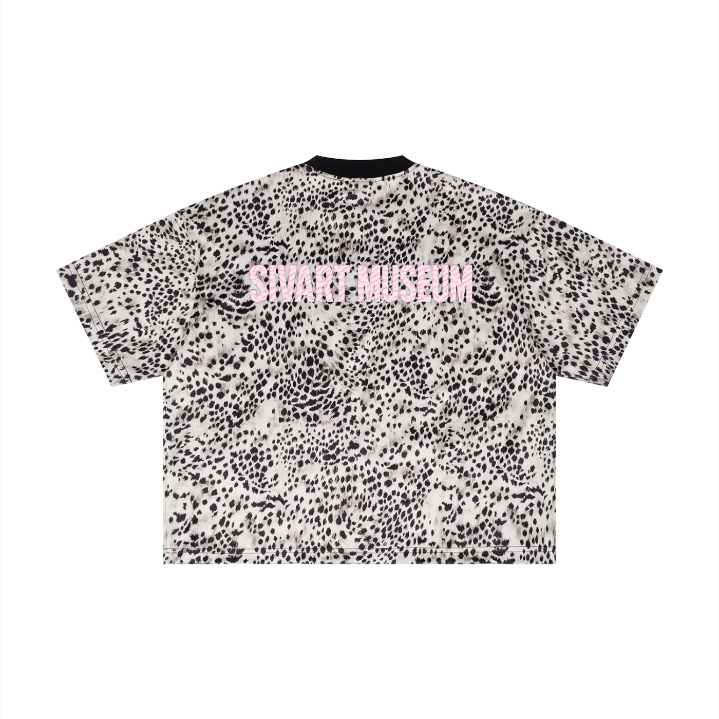 Sivart Museum Unisex Leopard Print Boxy T
