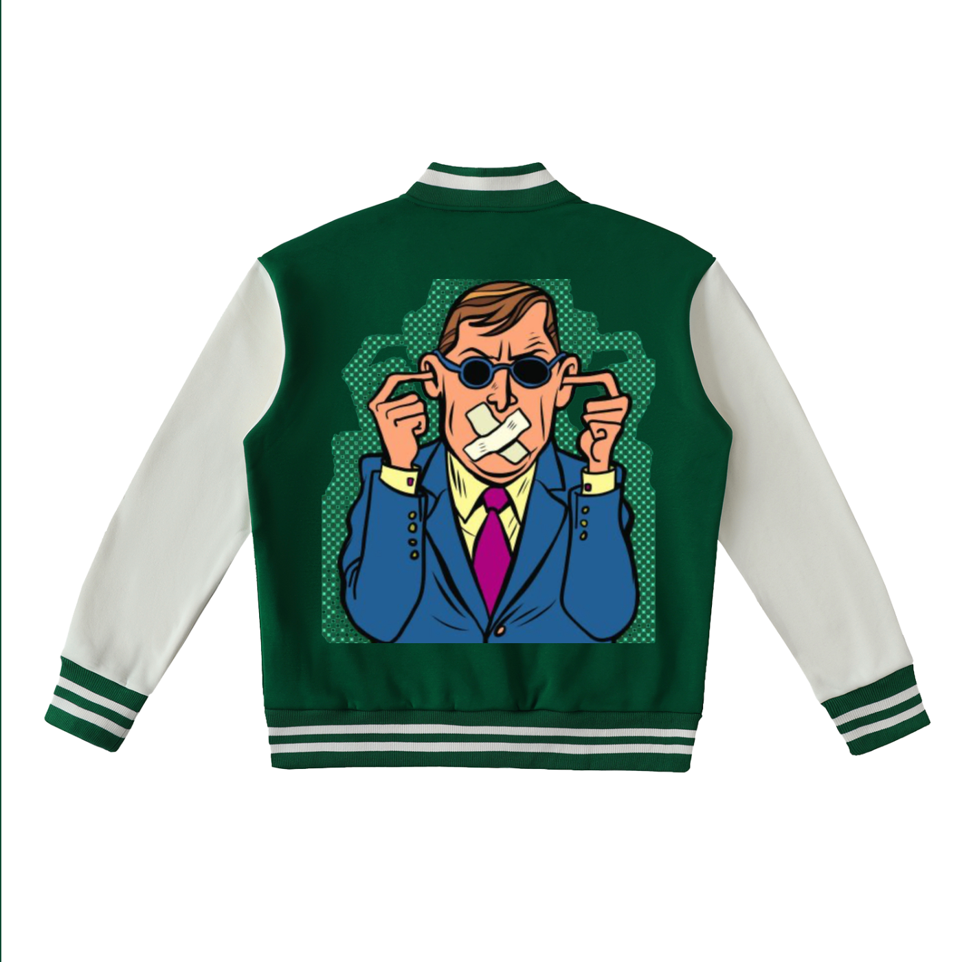 Sivart Museum Two-Tone Fleeced Varsity Jacket