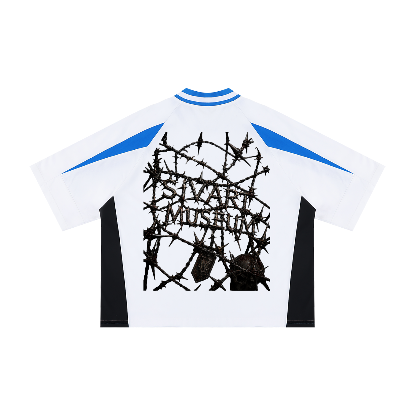 Sivart Museum Unisex Oversized Color Block V-Neck T