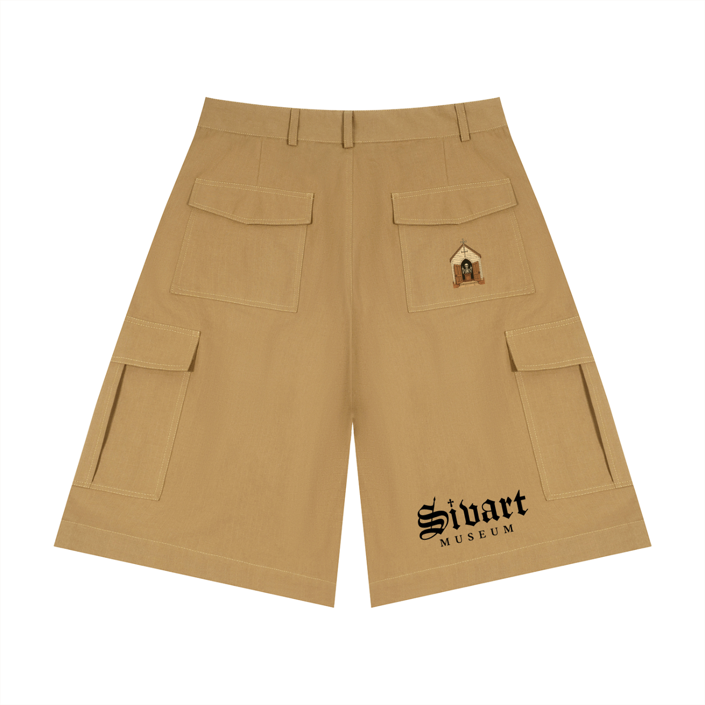 Sivart Museum Unisex Woven Cargo Shorts