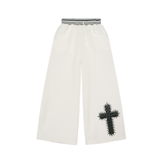 Sivart Museum Striped Waist Wide Leg Pants