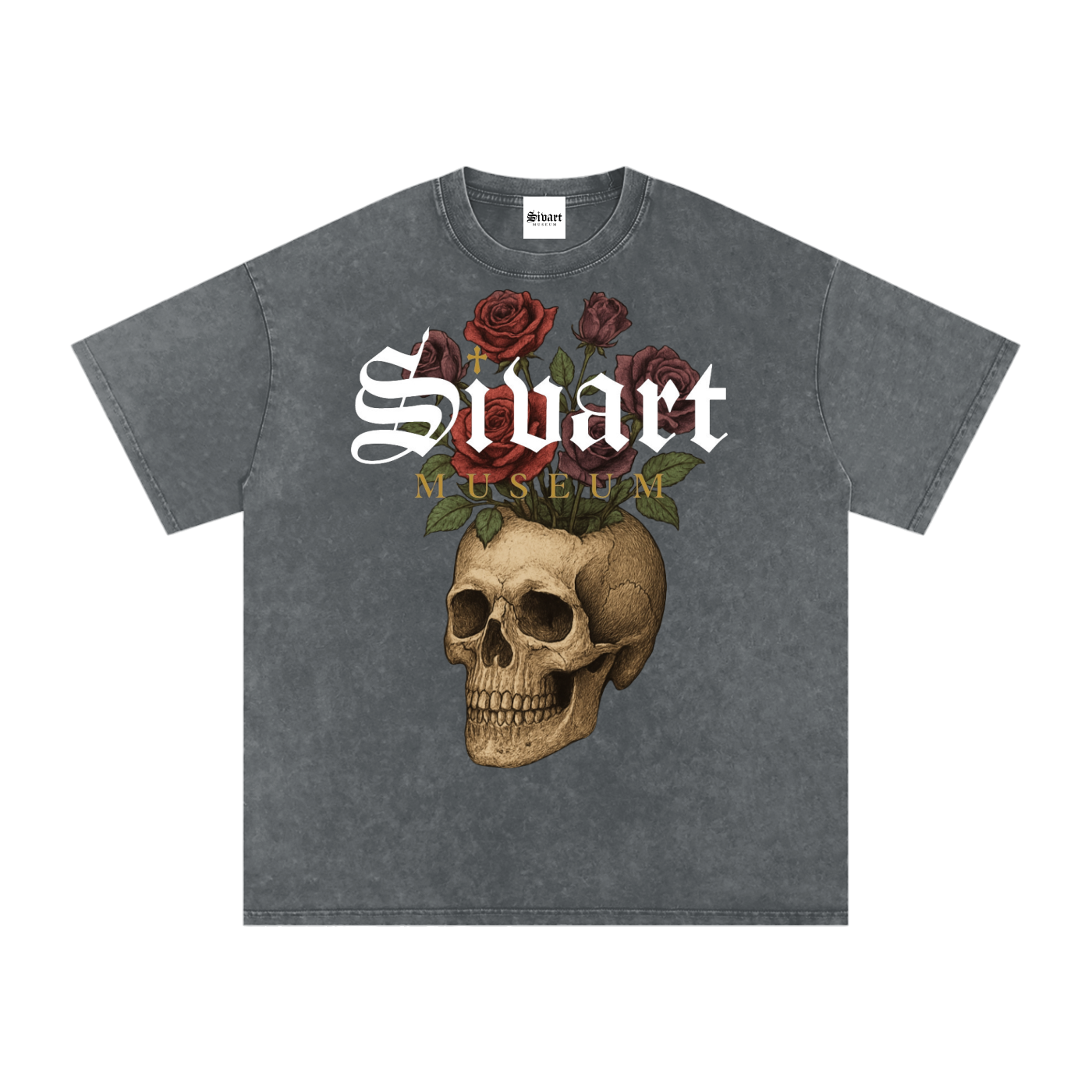 Sivart Museum Snow Washed Oversized Cotton T