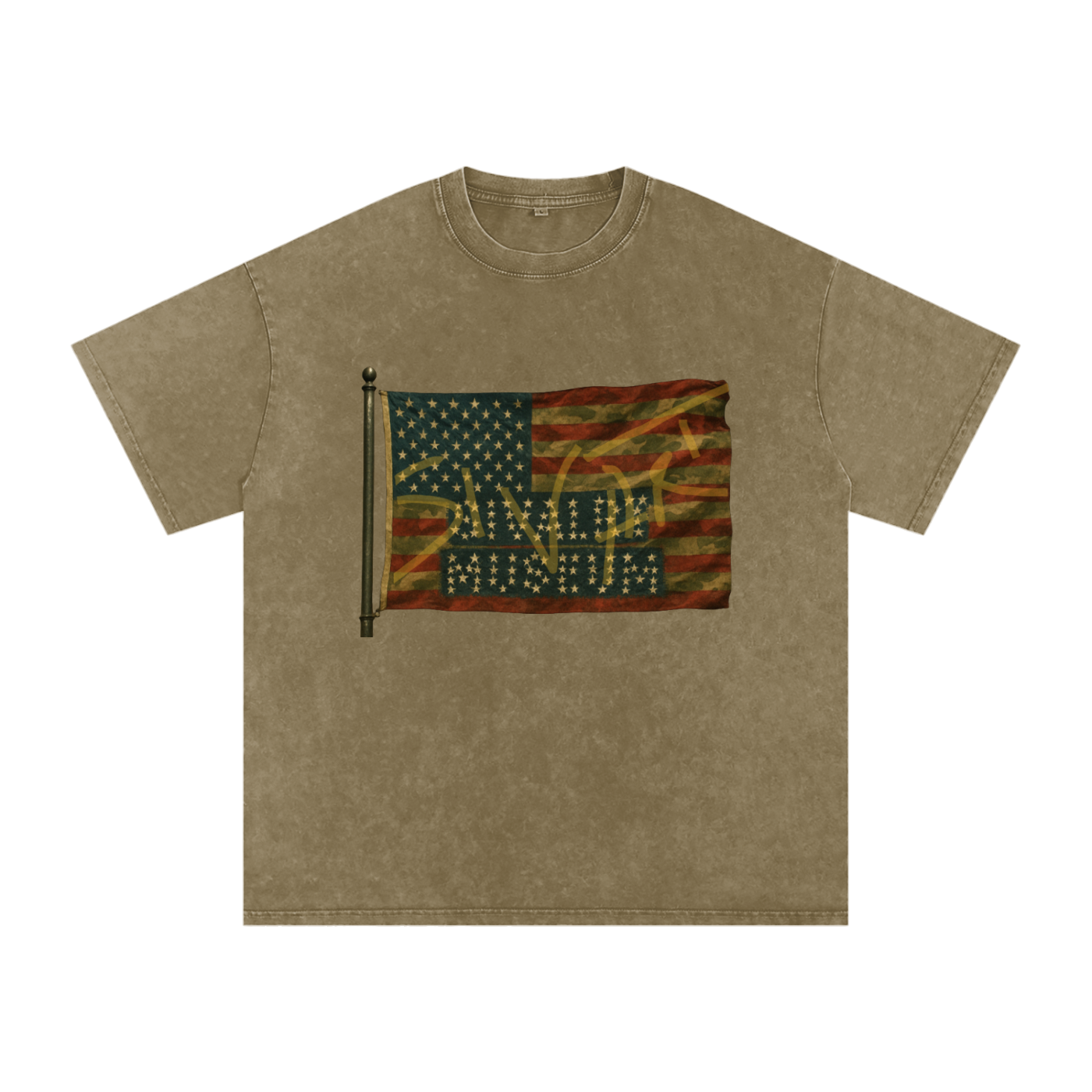 Sivart Museum Snow Washed Oversized Cotton T