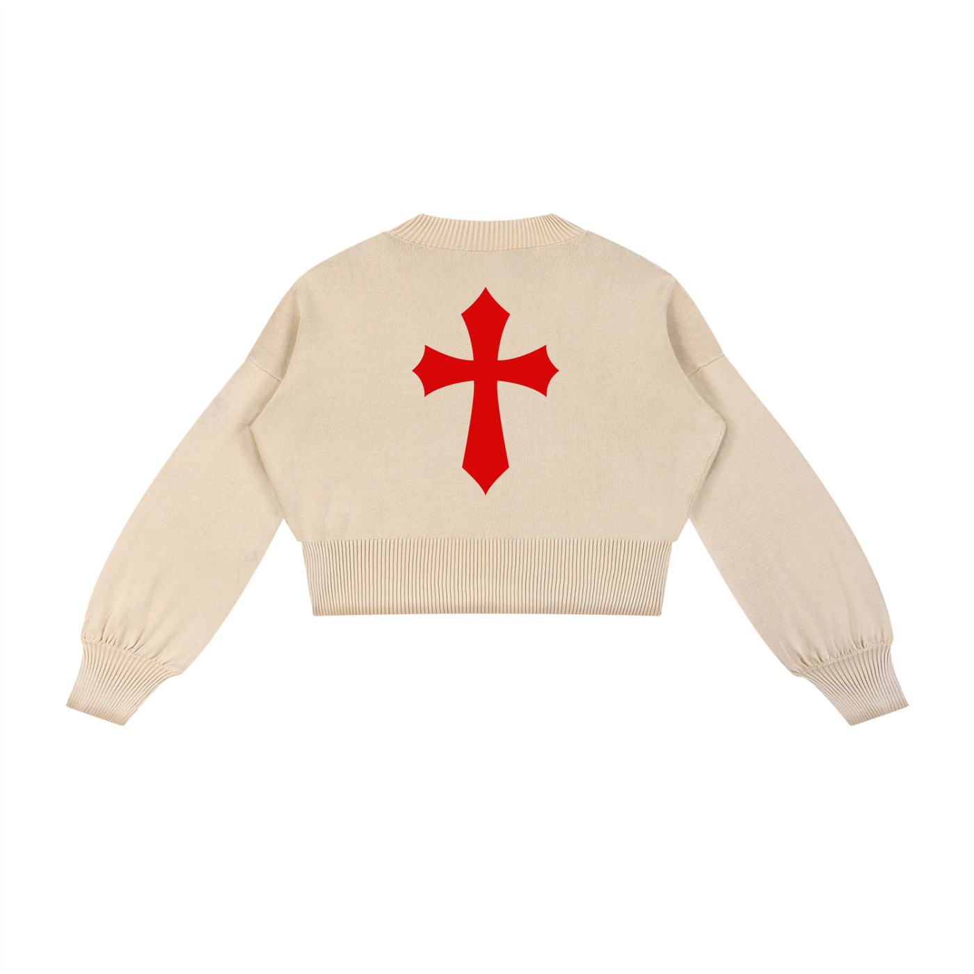 Sivart Museum Women Balloon Sleeve Cropped Sweater