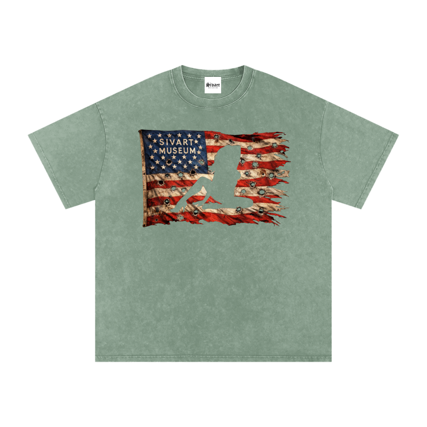 Sivart Museum Snow Washed Oversized Cotton T