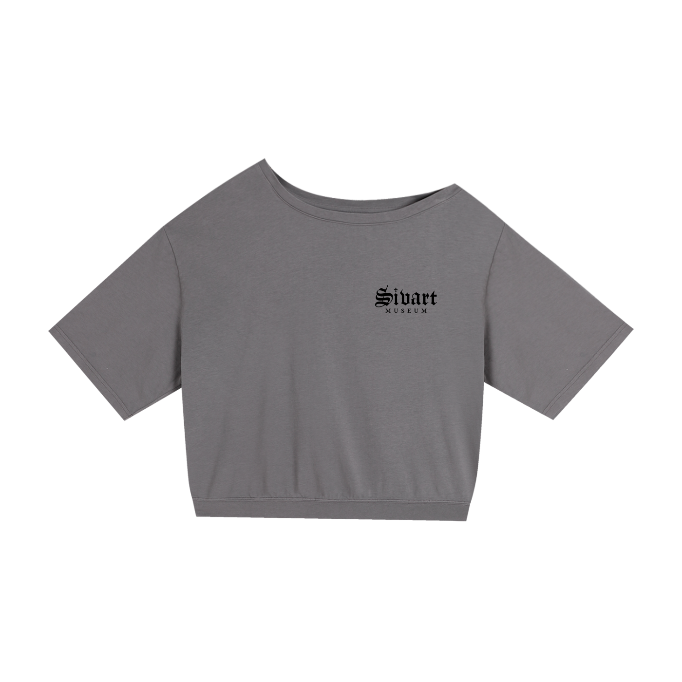 Sivart Museum Women Asymmetric Shoulder Oversized Cotton T