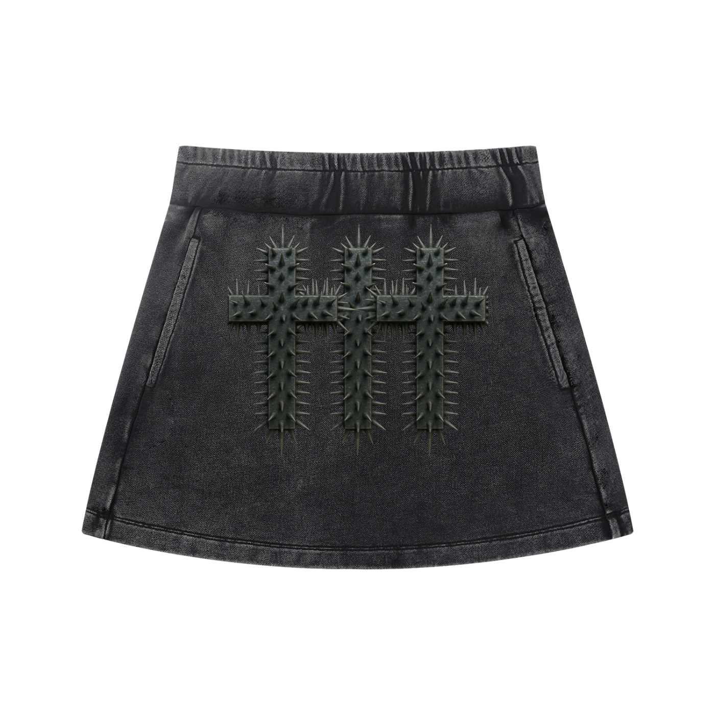 Women's Mineral Wash Mini Skirt