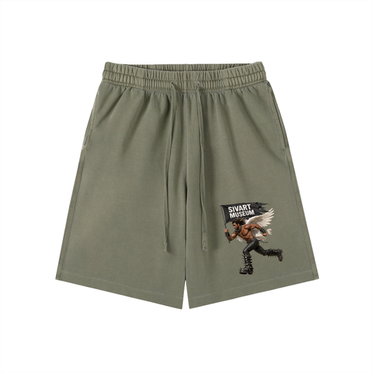 Sivart Museum Vintage Wash Cotton Shorts