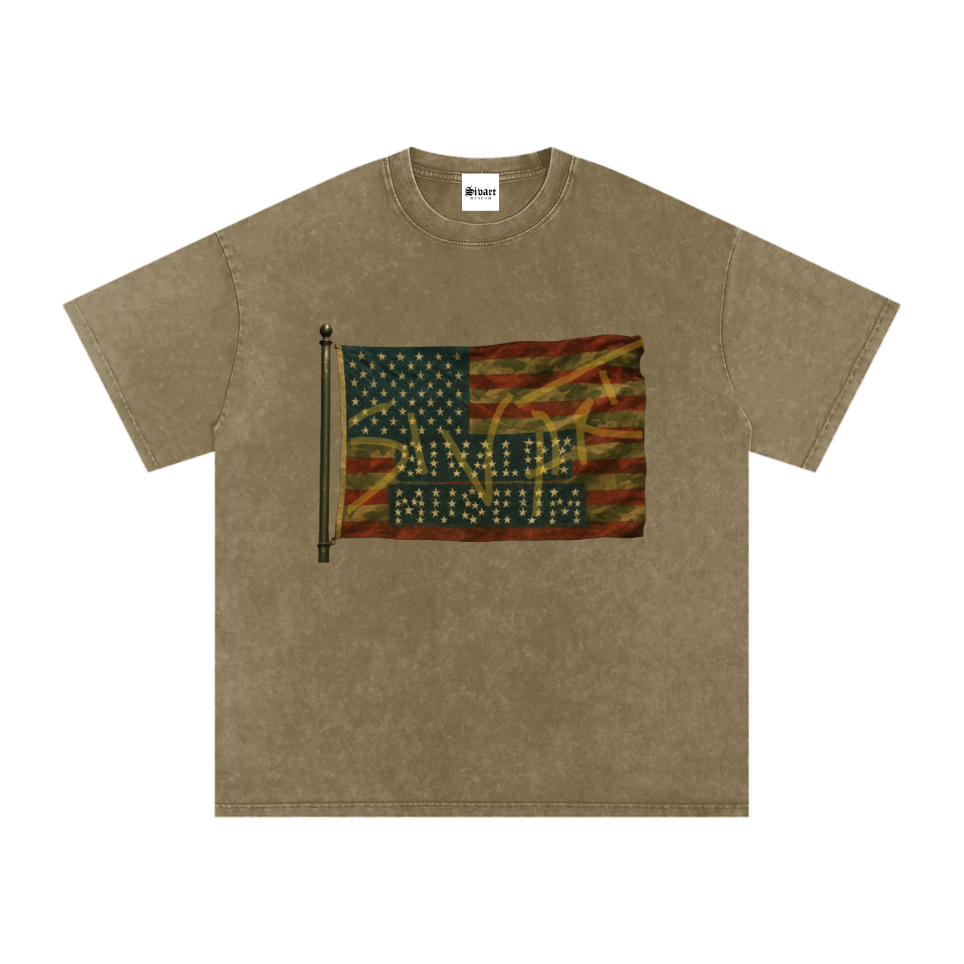 Sivart Museum Snow Washed Oversized Cotton T