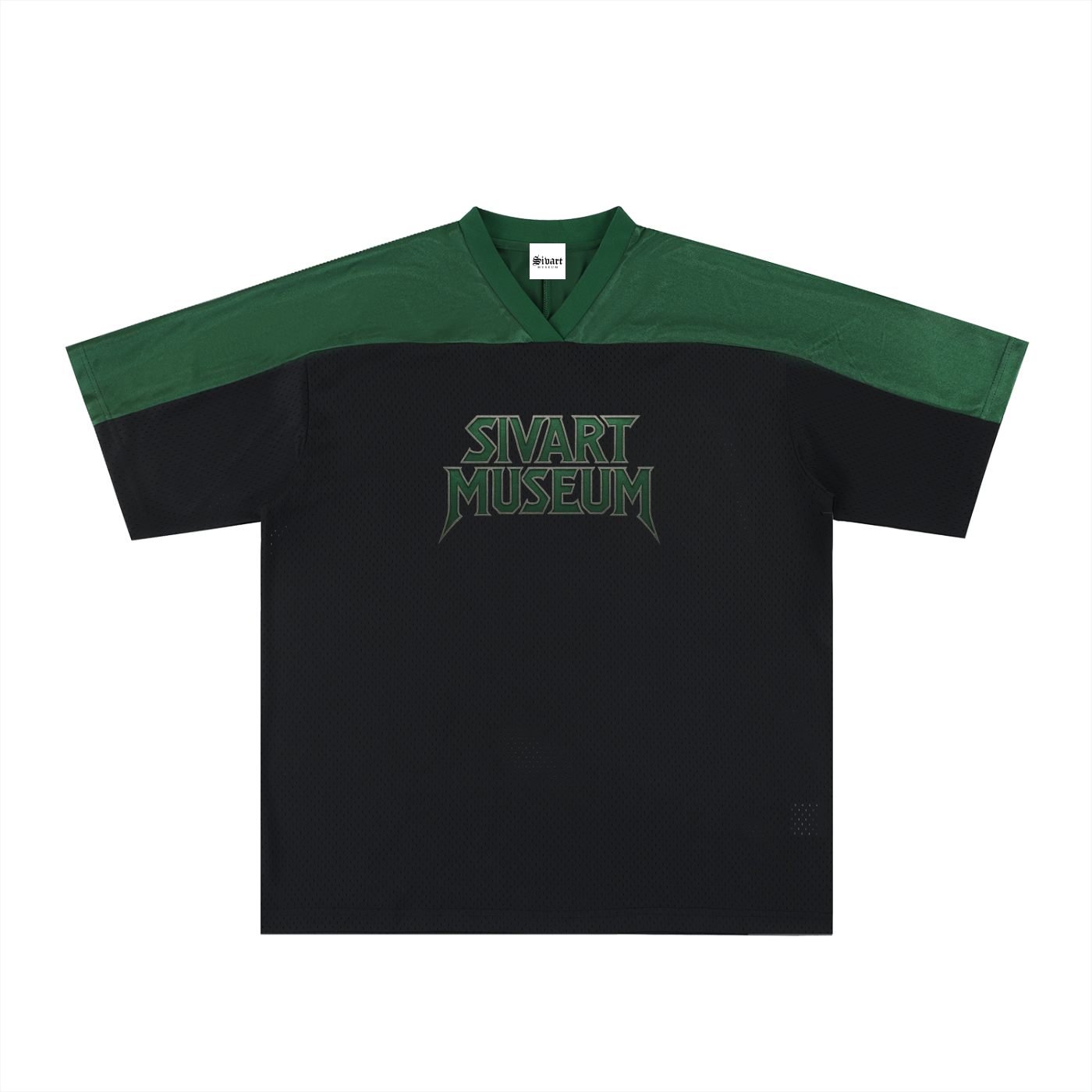 Oversized Mesh V-Neck Soccer Jersey