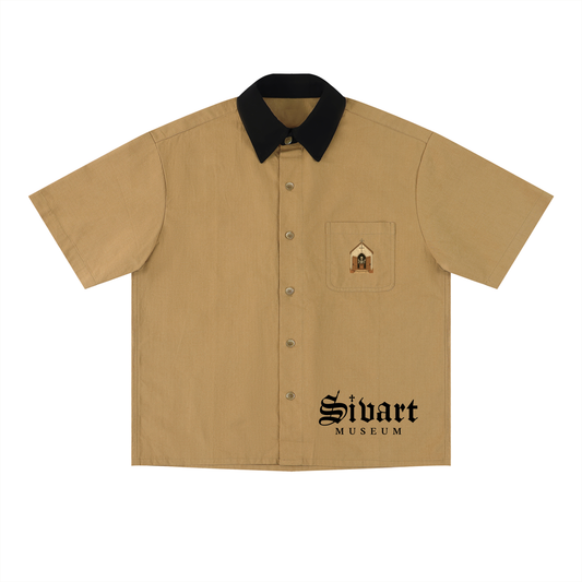 Sivart Museum Unisex Color Block Short Sleeve Shirt