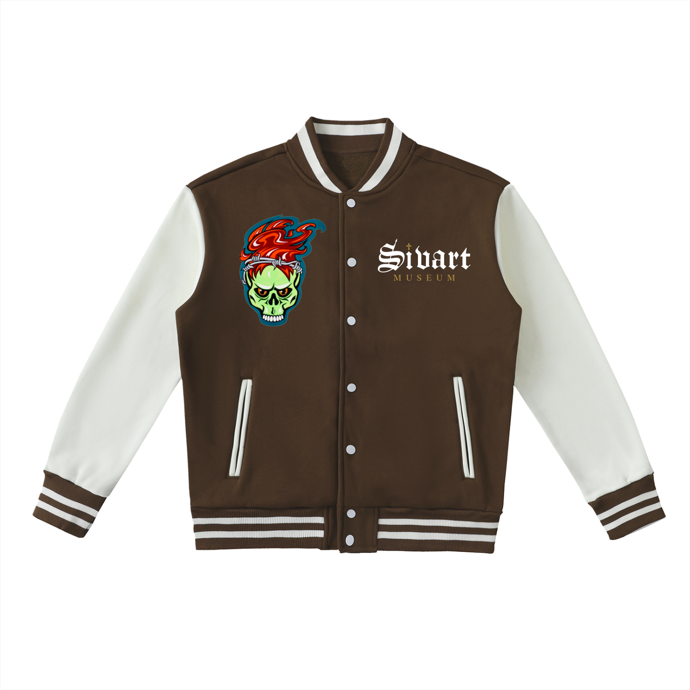 Sivart Museum Two-Tone Fleeced Varsity Jacket