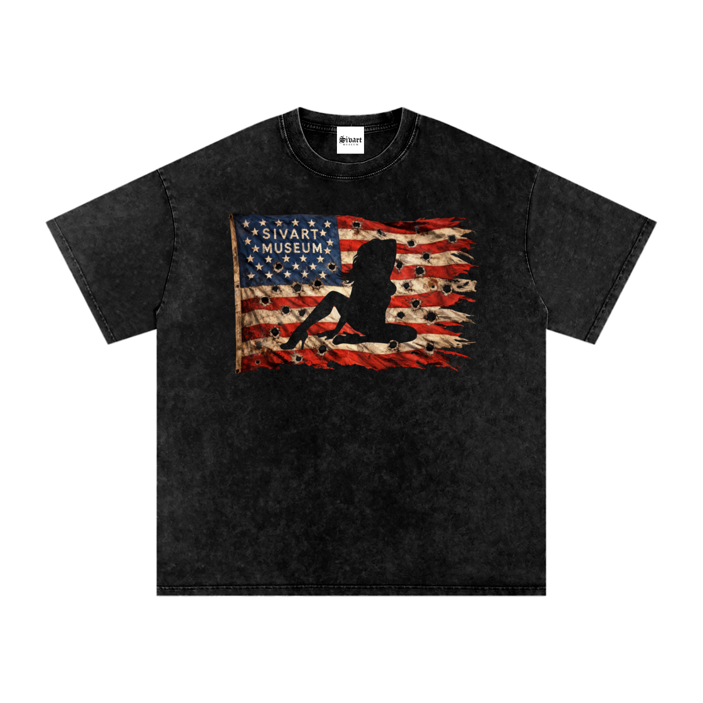 Sivart Museum Snow Washed Oversized Cotton T