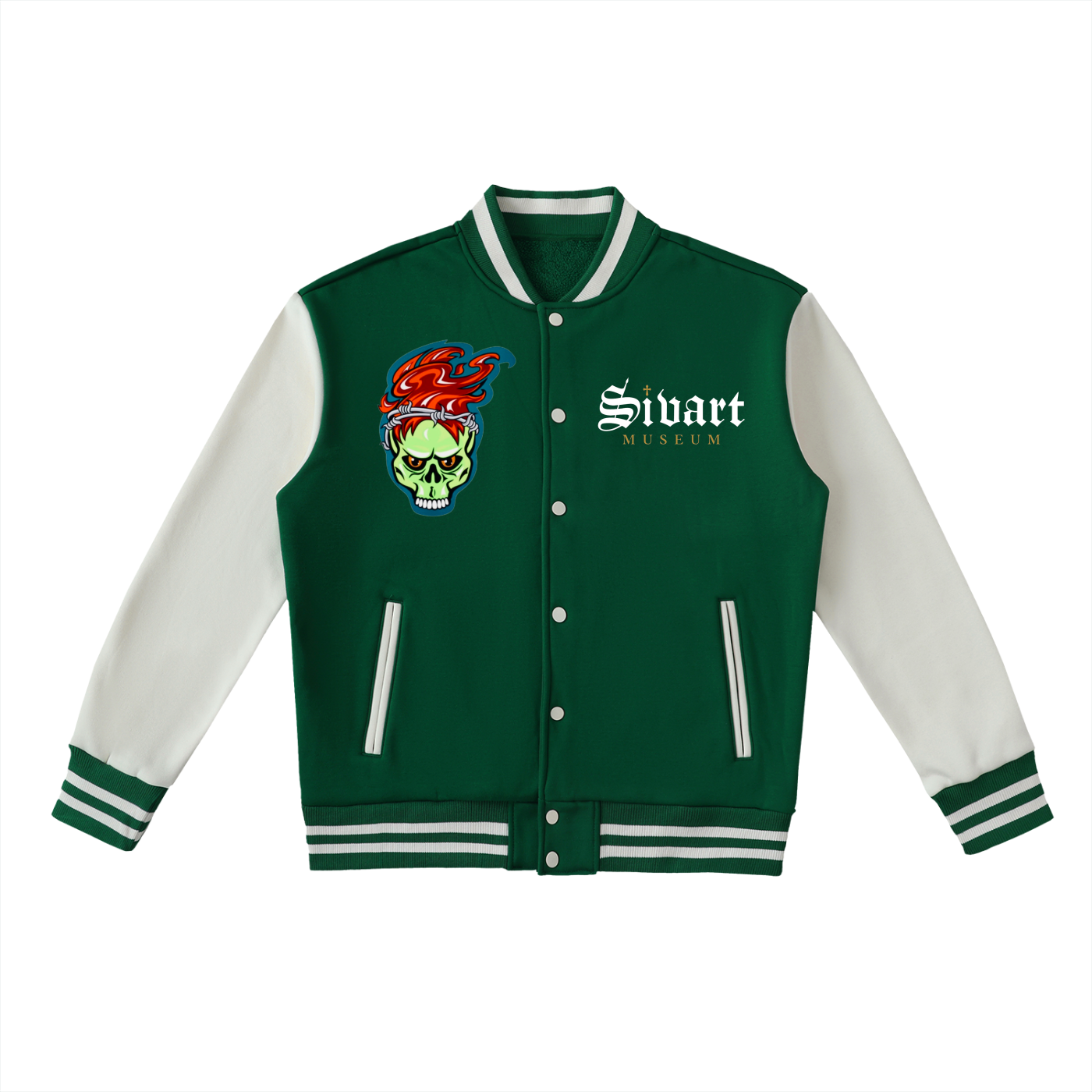 Sivart Museum Two-Tone Fleeced Varsity Jacket