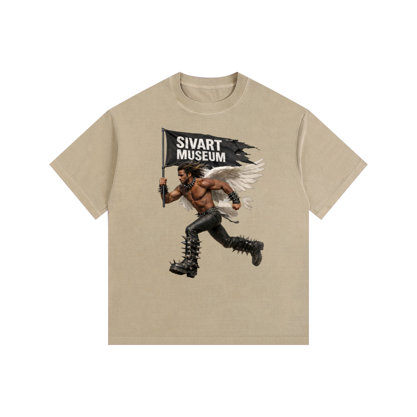 Sivart Museum Vintage Washed Oversized Cotton T