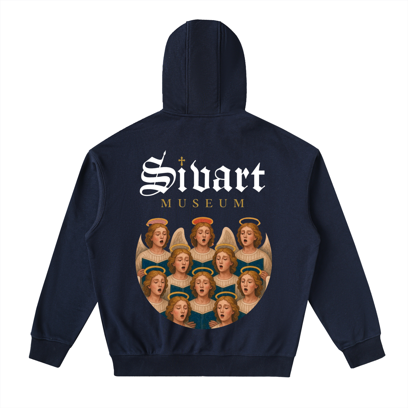 Sivart Museum Drop-Shoulder Zip Up Hoodie