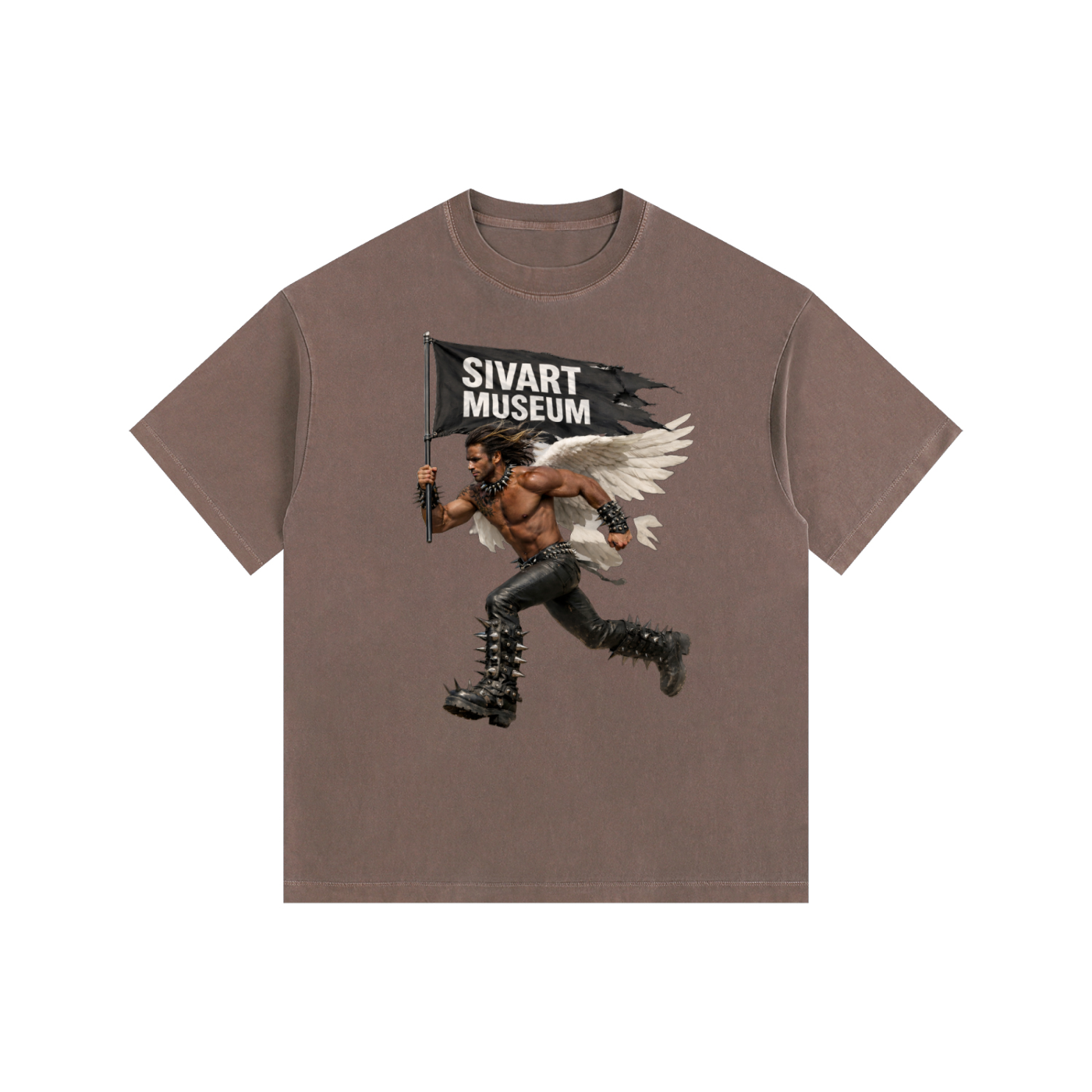 Sivart Museum Vintage Washed Oversized Cotton T