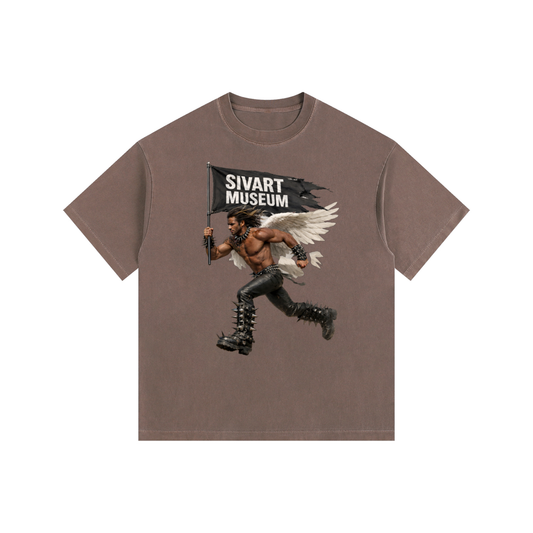 Sivart Museum Vintage Washed Oversized Cotton T