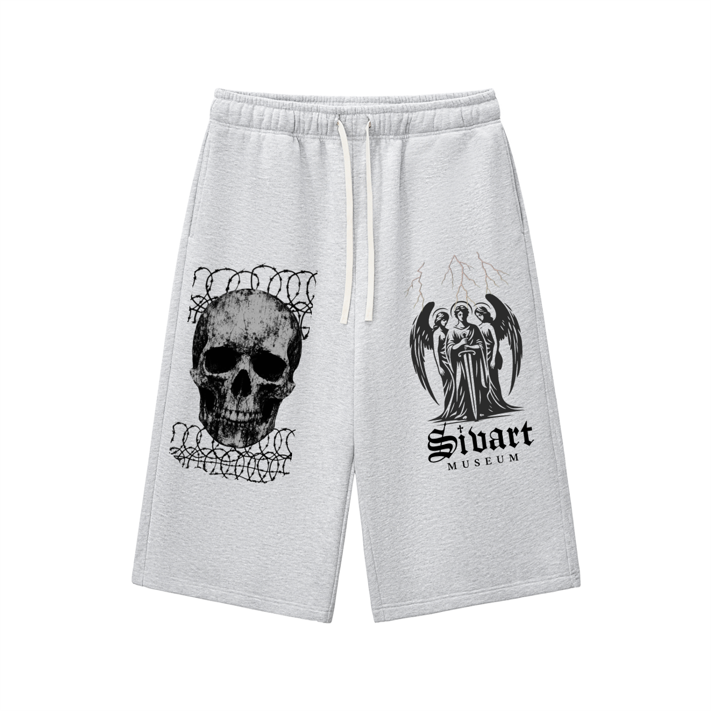 Sivart Museum Relaxed Drawstring Three-quarter Sweatpants