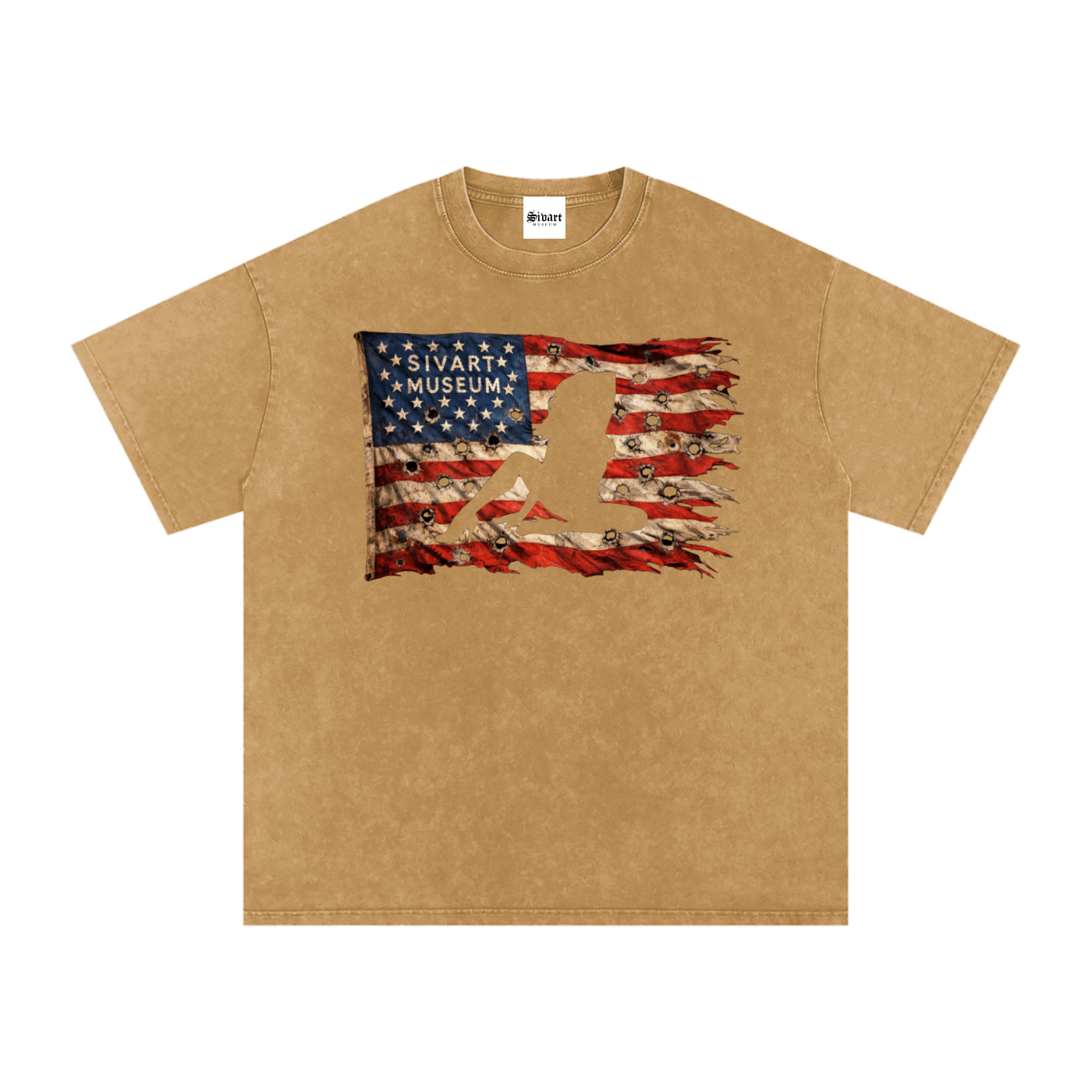 Sivart Museum Snow Washed Oversized Cotton T