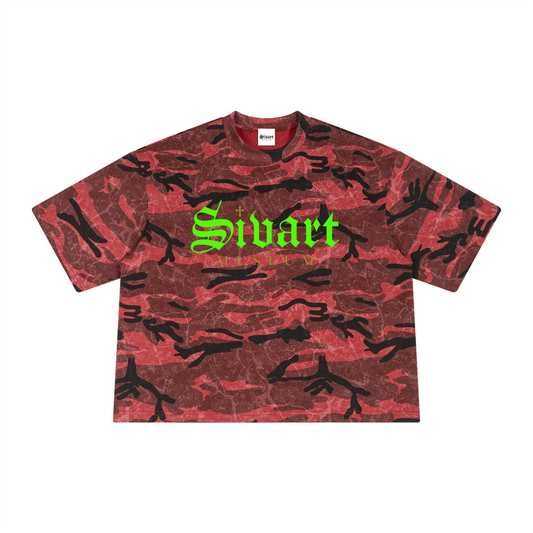 Sivart Museum Unisex Boxy Camo Print T
