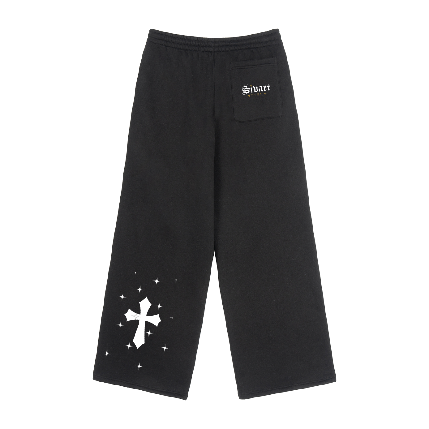 Sivart Museum Fleece Drawstring Straight-Leg Sweatpants