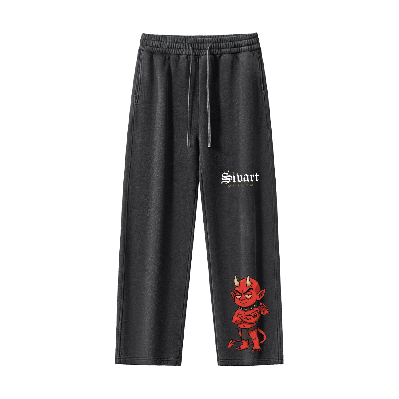 Sivart Museum Frayed Enzyme Washed Fleece Sweatpants