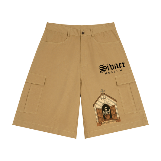 Sivart Museum Unisex Woven Cargo Shorts
