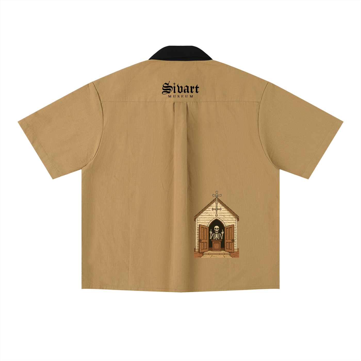 Sivart Museum Unisex Color Block Short Sleeve Shirt