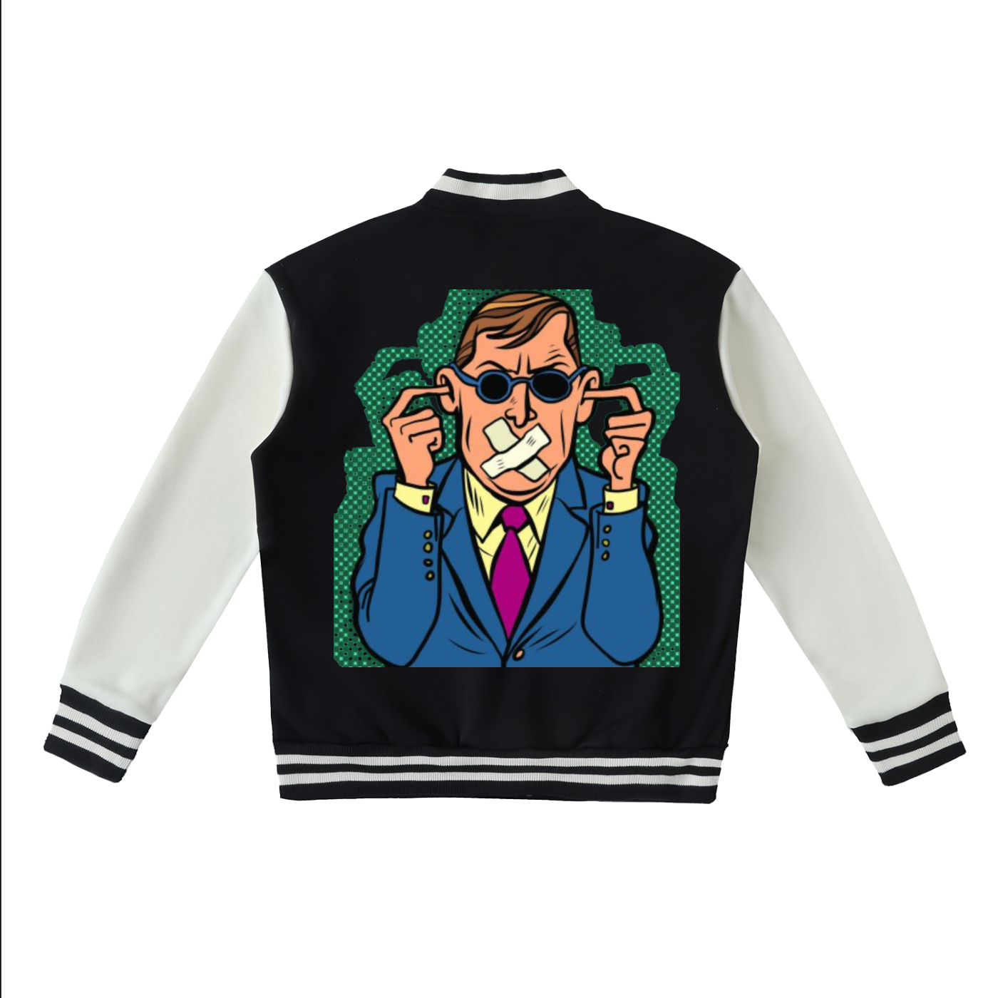 Sivart Museum Two-Tone Fleeced Varsity Jacket