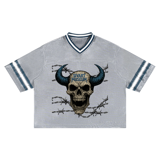 Sivart Museum Unisex Boxy Striped Soccer Jersey