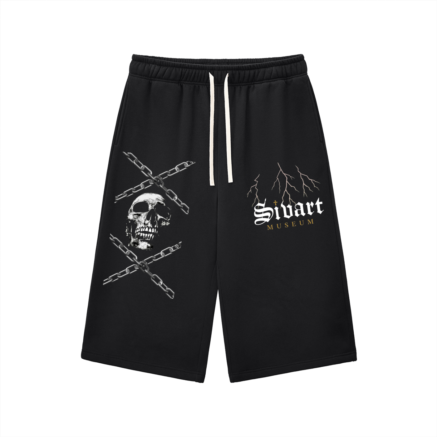 Sivart Museum Relaxed Drawstring Three-quarter Sweatpants
