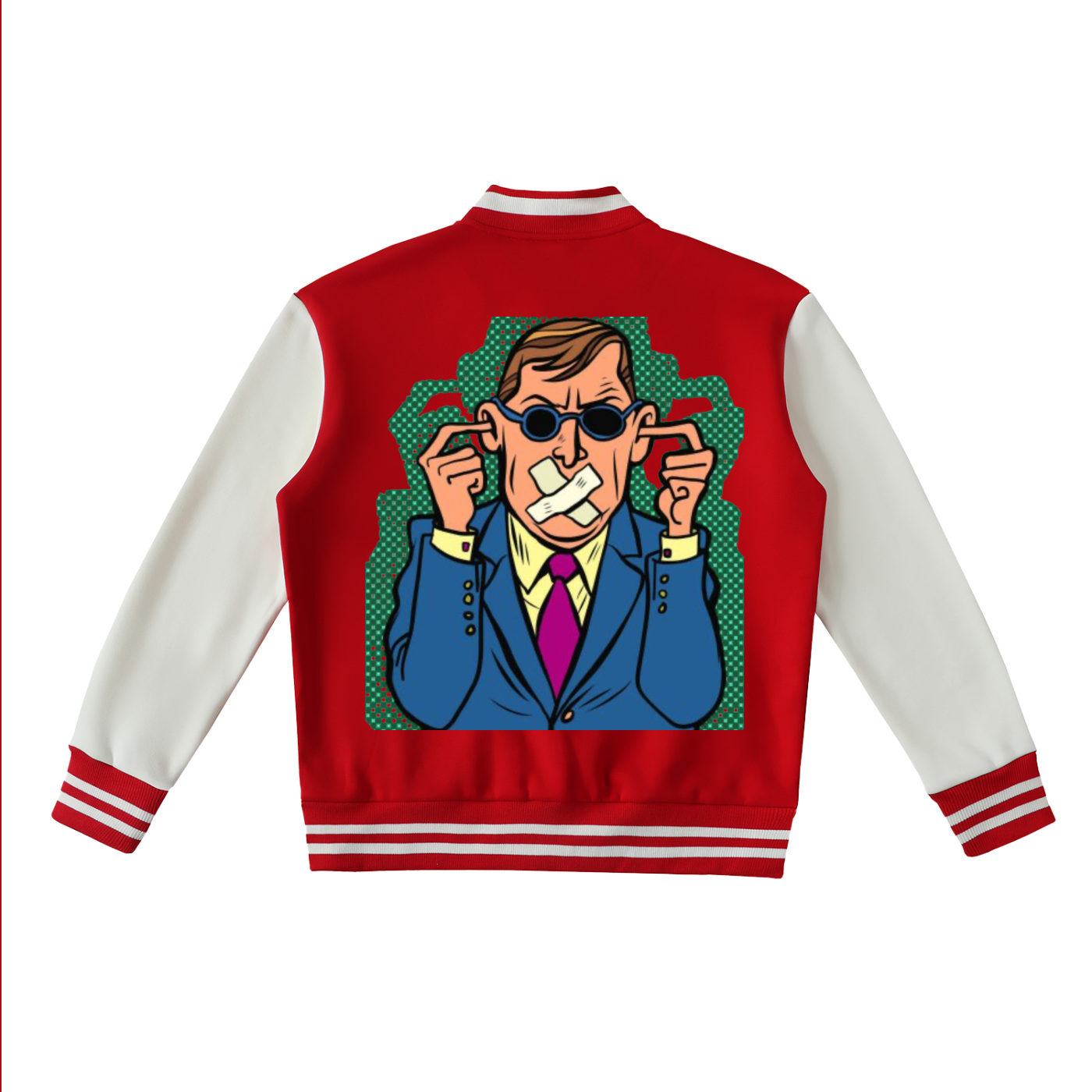 Sivart Museum Two-Tone Fleeced Varsity Jacket