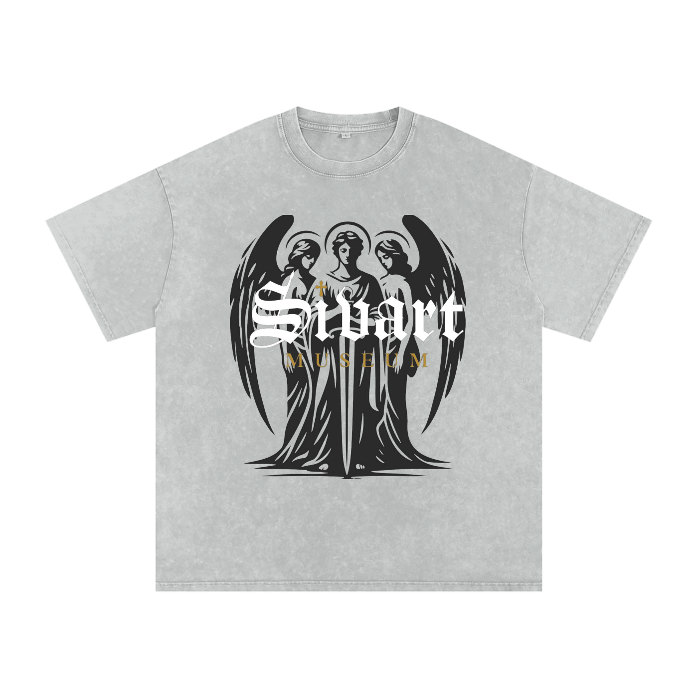Sivart Museum Snow Washed Oversized Cotton T