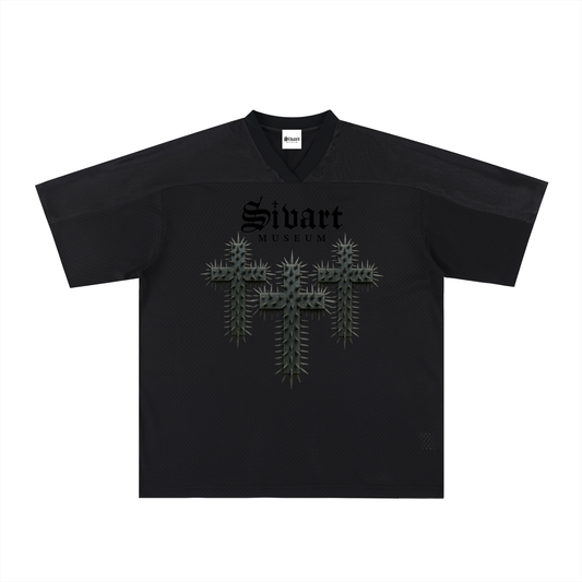Sivart Museum Oversized Mesh V-Neck Soccer Jersey