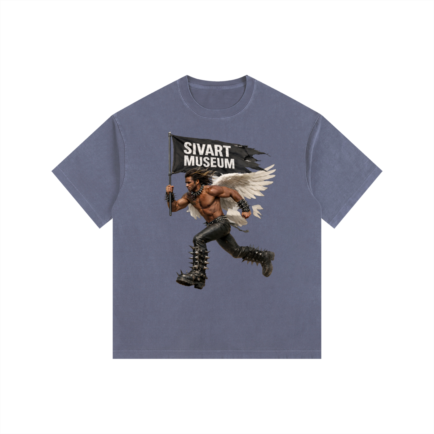 Sivart Museum Vintage Washed Oversized Cotton T