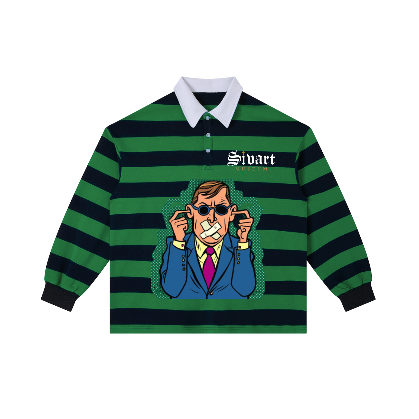 Sivart Museum Stripe Polo Shirt