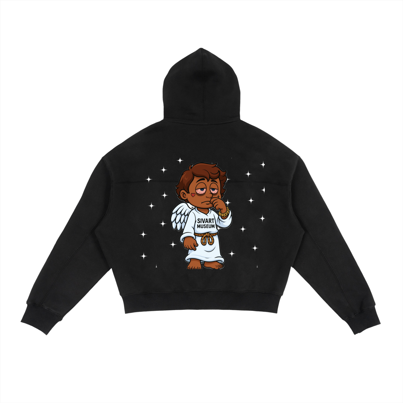 Sivart Museum Fleece Zip-Up Boxy Hoodie