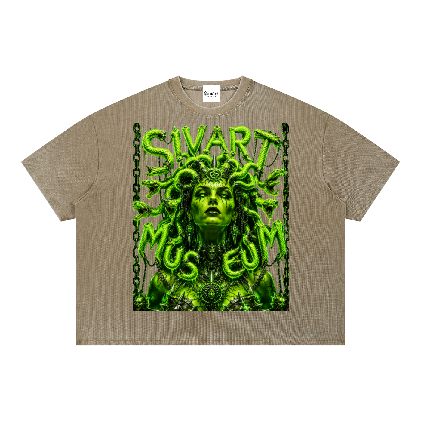Unisex Sivart Museum Vintage Wash Sunfade Boxy Waffle T