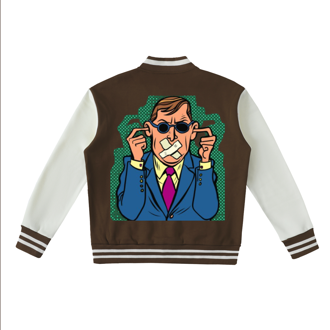Sivart Museum Two-Tone Fleeced Varsity Jacket