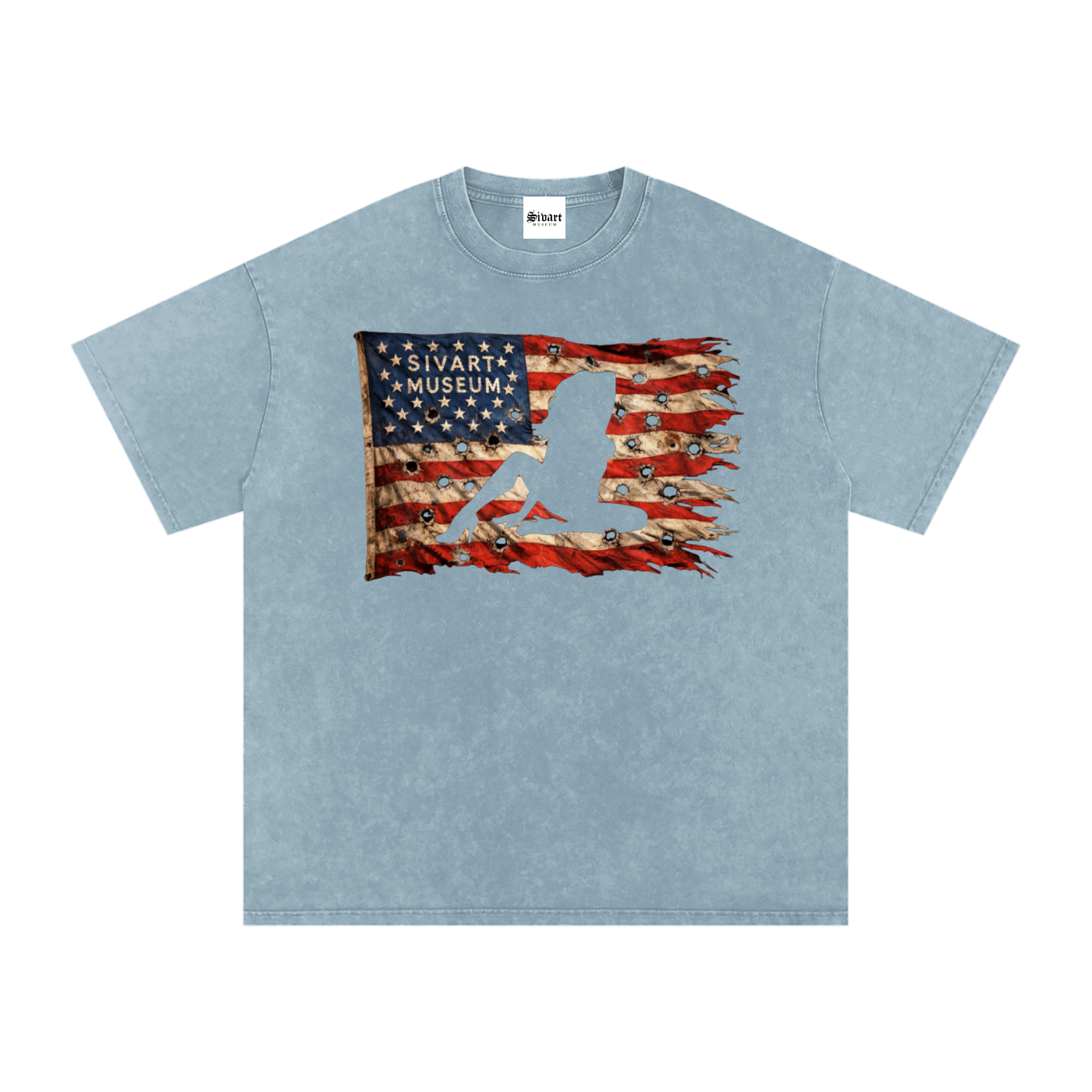 Sivart Museum Snow Washed Oversized Cotton T