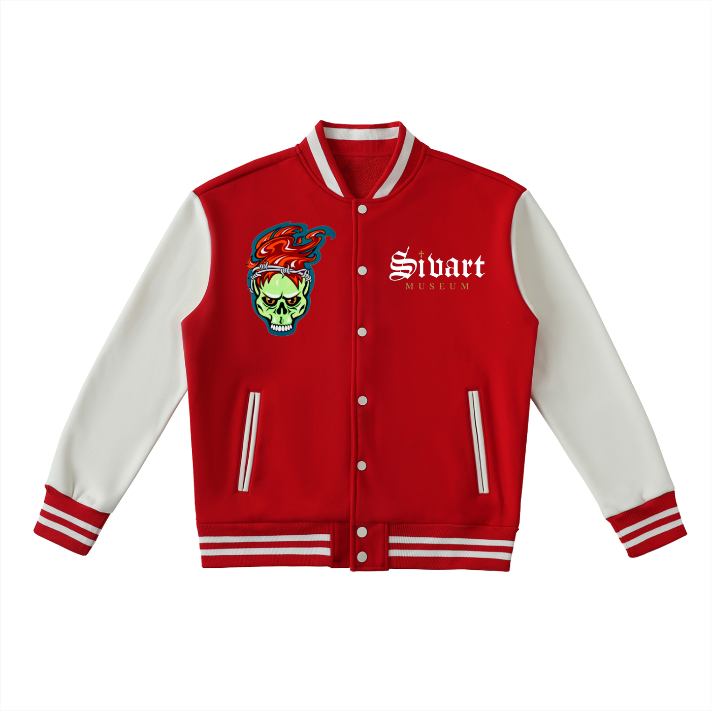 Sivart Museum Two-Tone Fleeced Varsity Jacket