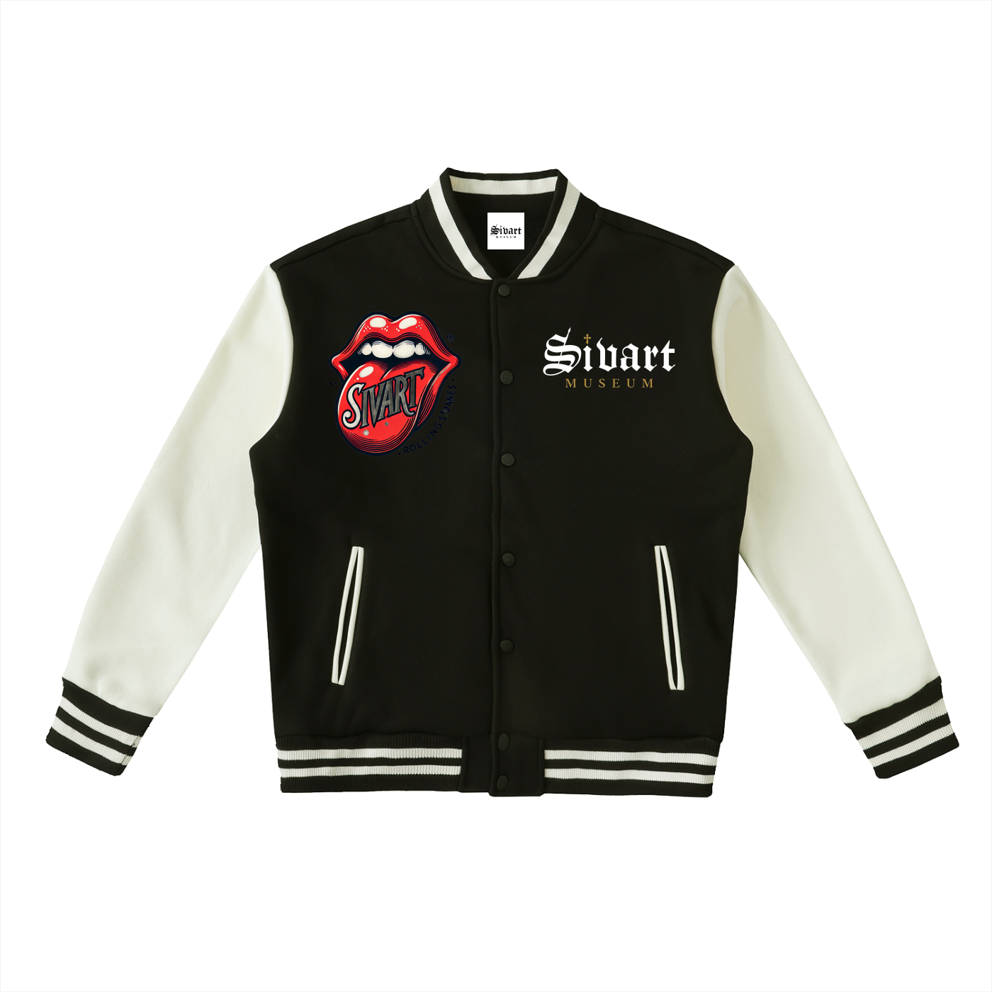 Sivart Museum Two-Tone Fleeced Varsity Jacket