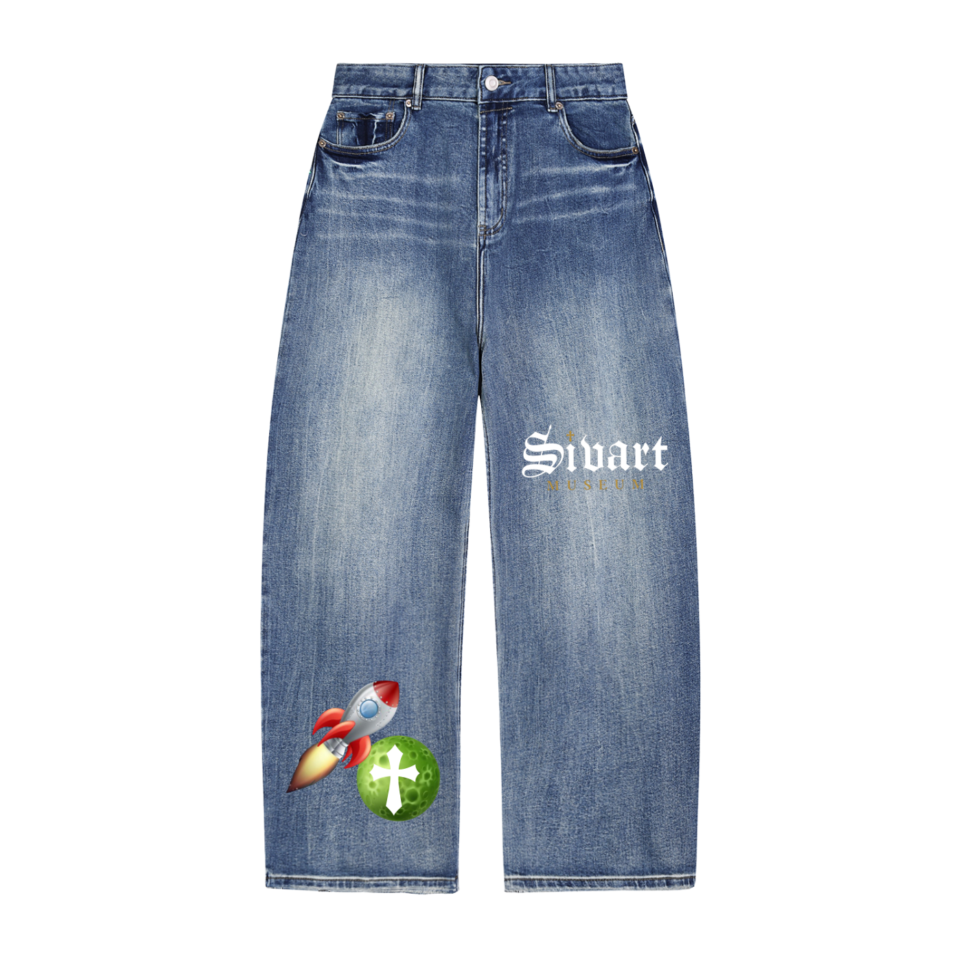 Sivart Museum Sun Fade Heavyweight Denim Jeans