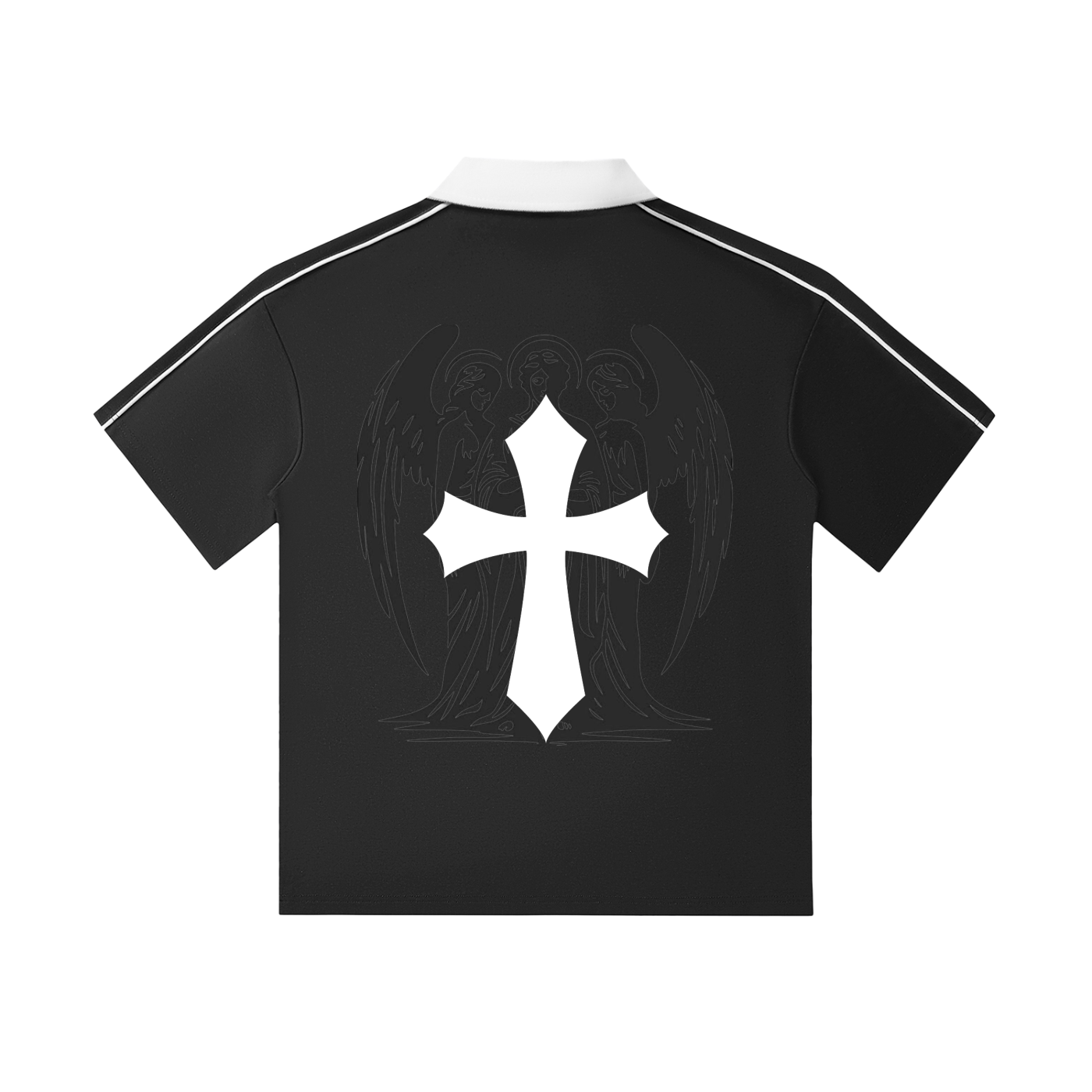 Sivart Museum Contrast Collar Short-Sleeve Polo Shirt