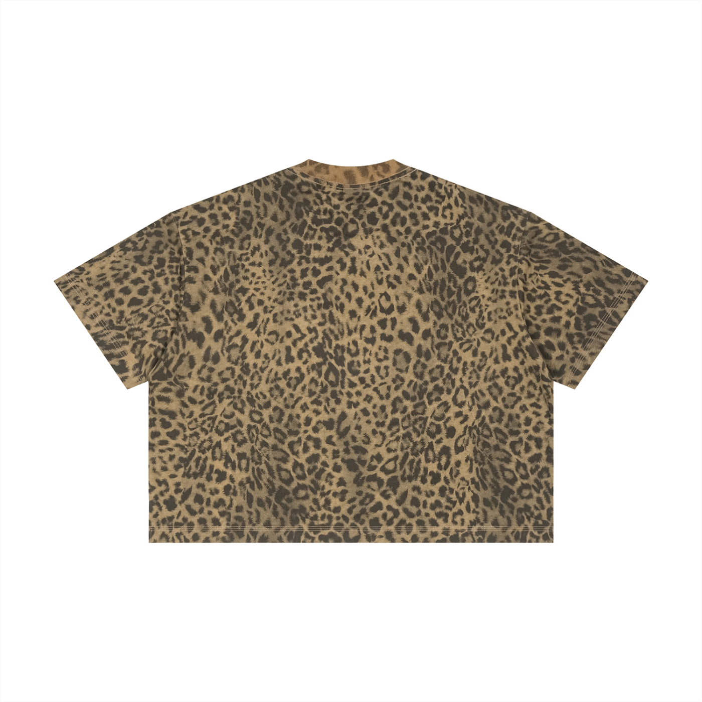 Sivart Museum Unisex Leopard Print Boxy T-Shirt
