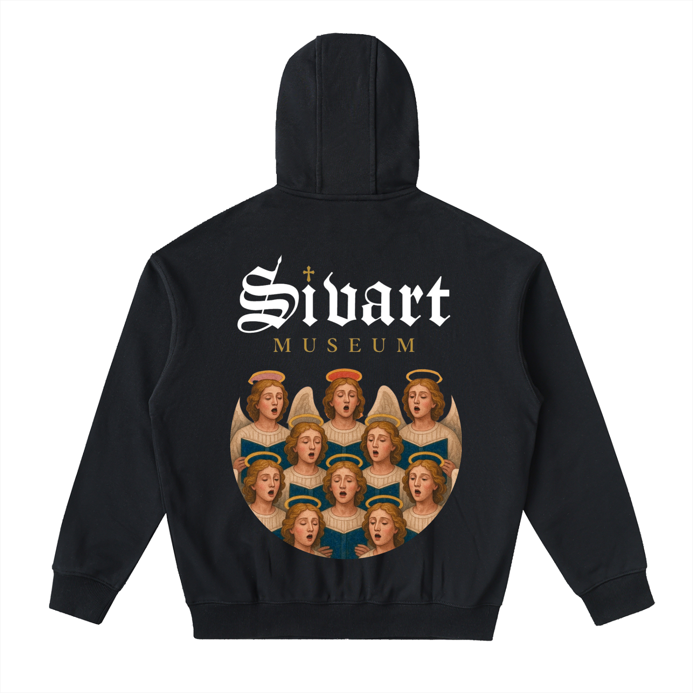 Sivart Museum Drop-Shoulder Zip Up Hoodie